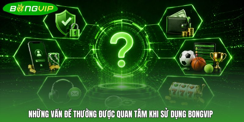 Danh sách vấn đề thường được quan tâm khi sử dụng BONGVIP
